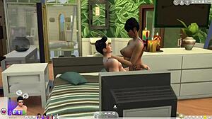 cardi b shows close up of her pussy in sex tape from sims 4