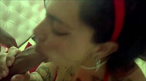 chilean whore receives haitian black cock