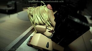 Blonde country girl endures rough blowjob and creampie