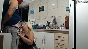 Fucking hot stepmother in the kitchen 🔥