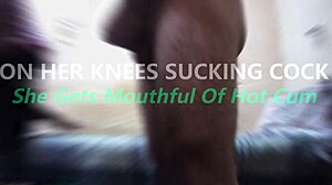 did you see her sucking cock on her knees? she swallowed a big load