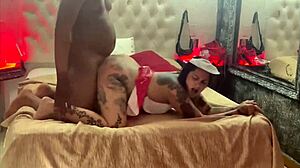 chilean whore receives haitian black cock