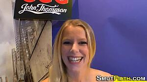 Fetish Whore Receives Double Facial Cumshots