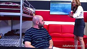 big titty teacher julia ann sucks and fucks student's dick hard