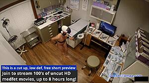 Dr. Tampa Humiliates Lilith Rose in Latex Gloves and Handcuffs Behind Scenes