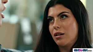 Stepdaughter gives first rimjob with ass licking