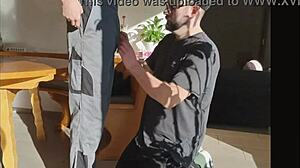 Straight farmer guy convinced to try new things