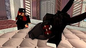 bunny girl tried teasing me, so i roughly used her throat for fan request 5 roblox