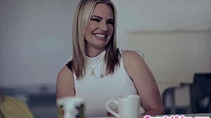 busty milf shares threesome with her best friends