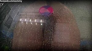 Spied on Chubby Roommate's Shower Toy Fun, Almost Caught