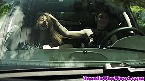 stranded teen 18+ gets banged in missionary pose with rough bondage and group domination 😩