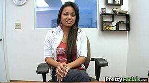 Hot Asian Teen Lana Violet Gets Fucked and Facialed