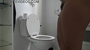 french amateur cuckold wife pissing from her hairy pussy