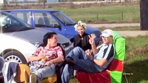 intriguing backstage before filming a porn movie, getting ready for anal sex