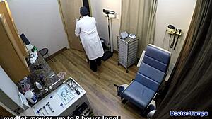 Dr. Tampa Humiliates Lilith Rose in Latex Gloves and Handcuffs Behind Scenes