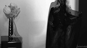 Horny witch fucks cane