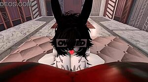 bunny girl tried teasing me, so i roughly used her throat for fan request 5 roblox