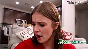 Family Christmas Tree Trimming Mishap