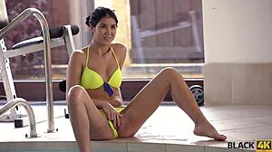 Teen girl madelina dee takes black cock intensely