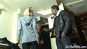 Cathy Inez ruins her holes before feeding husband BBC creampie