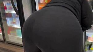 Heather's yoga session with a voyeuristic twist