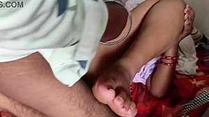 servant fucked mistress while pressing her feet