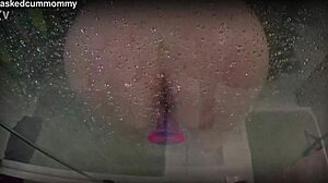 Spied on Chubby Roommate's Shower Toy Fun, Almost Caught