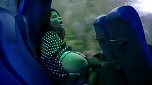 Hot Mom Seduces Stranger on Public Bus