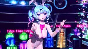 hatsune miku age age again project diva nude mod bunny costume goddess