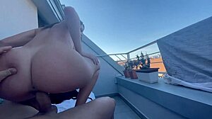 italian young babe gets creampied by huge dick in quickie