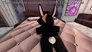 bunny girl tried teasing me, so i roughly used her throat for fan request 5 roblox