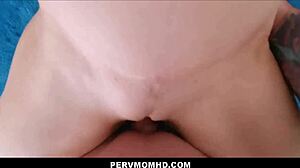 Hot stepmom has threesome with stepson and redhead teen on homecoming date