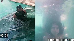 Couple submits with Helen Star in oral vibrator session