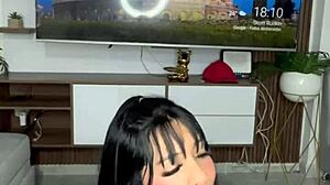 Beautiful Latina Plays With Her Dildos