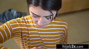 sexy middle-eastern teen tries sucking cock for the first time!