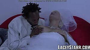 Lacey Starr Granny Bride Fed Cum After BBC Pounding.