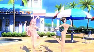 Megurine Luka And Meiko In Summer Idol Nude Mod Full Exposure.