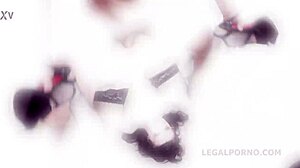 Elizabeth Fox Cries Out In 4on1 Balls Deep Anal DP And Facial!