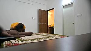 blowjob and hard fucking while the maid cleans the room