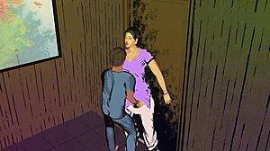 I caught my step-mother masturbating in the bathroom and couldn't resist