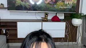 Beautiful Latina Plays With Her Dildos