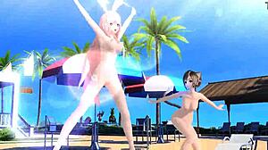 Megurine Luka And Meiko In Summer Idol Nude Mod Full Exposure.