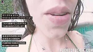 Couple submits with Helen Star in oral vibrator session