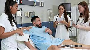 naughty doctors feel intense pleasure in hospital foursome