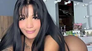 Beautiful Latina Plays With Her Dildos