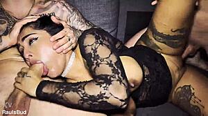 yasmina khan dares gangbang with four cocks