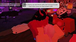 2 Futa Having Three With a Slut