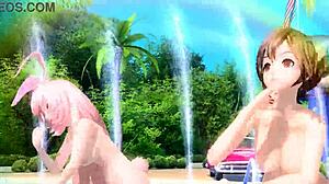 Megurine Luka And Meiko In Summer Idol Nude Mod Full Exposure.