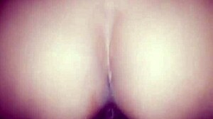 What a delight watching this skinny colombian bride swallow that huge cock