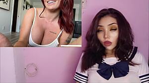 Big-Titted Milf Seduces Stepson For Intense Fucking When Alone At Home